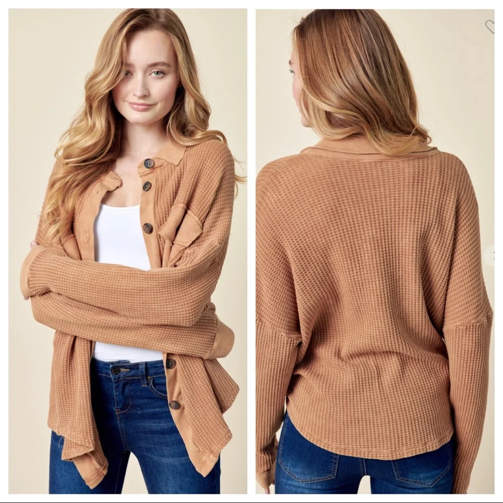 37 ✨LAST ONES✨Fabulous Mineral Washed Vintage Shacket - Picture 4 of 7